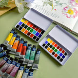 AOOKMIYA ROSA  Artist Watercolor Paint Watercolor Subpackage 0.5/1ML Trial Pack Master Level Watercolor Painting Works Art Supplies