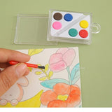 6-color Solid Watercolor Powder Transparent Box Packaging Children's DIY Painting Student Painting Supplies   Art