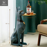 Artistic Large Dog Sculpture 102CM Home Decor Gentleman Pet Statue Living Room Centerpiece Decoración Hogar Buddha Statue