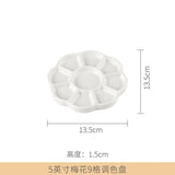 AOOKMIYA Jingdezhen Ceramic Palette Plum Blossom Pigment Gouache Watercolor Painting and Calligraphy Art Supplies  AOOKMIYA.COM