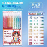 198/6 PCS Drawing Highlighter Morandi Gel Pen Student Diary Scrapbook Painting DIY Gel Pen Office School Supplies Stationery