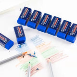 Germany FABER CASTELL Blue Colored Pencil Eraser Student Stationery Professional Drawing Video Card Memory Strip Frosted Eraser