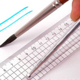 AOOKMIYA 30cm/40cm Groove Ruler Boundary Ruler Drawing Straight Line Tool Watercolor / Gouache Painting Art Supplies