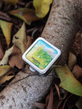 New Mini Travel Solid Watercolor Paint Packaging 9-color Small Metal Mini Watercolor Box Student Painting Supplies   Gouache