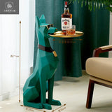 Artistic Large Dog Sculpture 102CM Home Decor Gentleman Pet Statue Living Room Centerpiece Decoración Hogar Buddha Statue