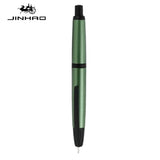 JINHAO 10 Press Fountain Pen Retractable EF/F Nib Metal With Clip Writing Ink Pen Converter School Supplies Stationery PK A1 A2
