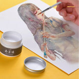 AOOKMIYA 50ML/bottle Watercolor White Ink High-gloss Ink White Painting Starry Sky Waves Snowflakes Cloud Comics Art Supplies