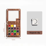 AOOKMIYA 15-Color Schminke College Watercolor Paint Box 0.5ML Portable Walnut Watercolor Palette Artist Travel Painting Art Supplies