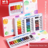 AOOKMIYA M&G Watercolor Paint Set for Students 12/24 Colors 5ml/Tube Washable Art Supplies AOOKMIYA.COM