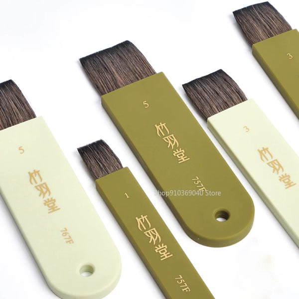 AOOKMIYA Watercolor Brush Flat Head Board Brush Squirrel/wool Large Area Paint Brush Artist Travel Portable Painting Art Supplies