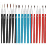 30x/Set Fine Paint Brushes with 3 Size #0 #00 #000 Tiny Detail Painting Brushes Small Liner Tip Paint Brush for Painting