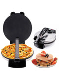 AOOKMIYA Electric Tortilla Maker Stainless Steel Non-Stick Roti Maker Machine 1800W Double Sided Heating Tortilla Press
