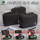 AOOKMIYA 48/72/120 Holes Large Capacity Portable Pencil Case - Waterproof, Zippered Storage Bag,Ideal for Professionals,Adult,Students