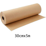 AOOKMIYA Brown Kraft Paper  5M Roll Ideal for Gift Wrapping, Art & Craft Postal, Packing, Shipping, Floor Covering, Parcel, Table Runner,