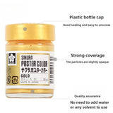 AOOKMIYA Japanese SAKURA Gouache Paint 30ml Calligraphy Copy Spring Festival Couplets Silver Powder Chinese Gold Powder Degumming Gouache  AOOKMIYA.COM