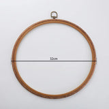 AOOKMIYA Imitated Wood Round,Oval Different Size Decorative Cross Stitch Hoop Ring Frame Embroidery Frame Circle Hanging Arts Ornament