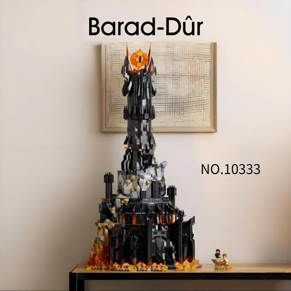 AOOKMIYA ART+ Creative Gifts 5471pcs Lord Rings Barado Fortress Barad-Dur Dark Tower Model Kit 10333B Creative Toy For Holiday Party Supplies Birthday Gifts