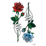 AOOKMIYA Small Waterproof Temporary Tattoo Sticker Colorful Leaf Flower Elephant Dolphin  Art Wrist Neck Women Kids Fake Mini Tatoo
