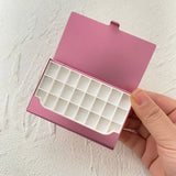 AOOKMIYA Portable Palette Ultra-thin Business Card Holder Watercolor Box 12/24/36 Grid Paint Tray Artist Travel Painting Supplies
