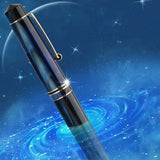 Majohn M800 Fountain Pen Resin Ink Pens With Golden Clip 0.5mm F Nib Business Office School Writing Supplies Stationery Gift Pen