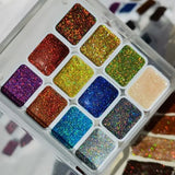 AOOKMIYA Laser Solid Watercolor Paint 12 Colors 1ML Magic Color Line Painting Stroke Calligraphy Brush Nail  Aquarelle  Art Supplies