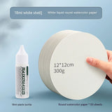 AOOKMIYA Art Masking Fluid 18/30/75 ml Stay White Pigment Cover Liquid Stationery Watercolor Painting Bottle School Office Art Supplies  AOOKMIYA.COM