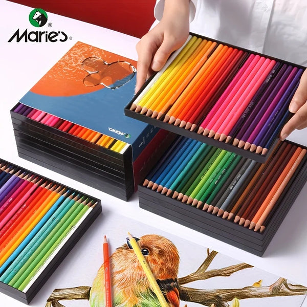 AOOKMIYA 72pcs Professional Colored Pencils Set Premium Soluble Lead Art Supplies Kit for Drawing & Coloring Books,Good Gift for Adults