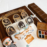 AOOKMIYA Watercolor Book Retro Metal Clip Travel Hand Ledger Fixed Clip Travel Portable Watercolor Box Clip Stationery Art Supplies