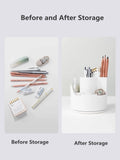 Large Capacity Rotating Pen Holder  Kawaii Stationery Desk Organizer Pencil Case for Boys and Girls Office Pen Holder