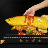 Fortune Golden Fish Resin Fortune  Office Company Store Opening Gift Home Furnishing Living Room Decoration