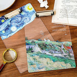 Transparent acrylic board clip Wallet Binder High-value Folder Board Test Paper Storage Artifact Students Exam Pad Writing Board