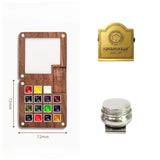 AOOKMIYA 15-Color Schminke College Watercolor Paint Box 0.5ML Portable Walnut Watercolor Palette Artist Travel Painting Art Supplies
