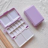 Mini Portable Paint Box Travel Plastic Watercolor Dispenser Sketching Palette Watercolor Supplies  Mixing Watercolor Palette