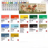 AOOKMIYA Holbein&Rebecca Green Co Branded Acrylic Gouache Set 12 Colors 20ml Opaque Suitable for All Surface Acrylic Painting Supplies