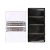 Art Metal Watercolor Tin with Fold-Out Palette, Large Watercolor Tray Palette with 52 Empty Watercolor Half pan for Artist