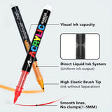 120/168/240 Acrylic Paint Pens Brush Tip Paint Markers For Rock Painting Wood Canvas Stone,Christmas Gift DIY Crafts stationery