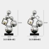 Luxury Stainless Steel Art Ornaments,Sculptures,Living Room Wine Cabinets,Niche Ornament,Hotel Office Entrance Decoration,Crafts