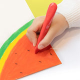 12/24/36 Color Washable Triangle Crayons Do Not Dirty Hands Non-toxic Stationery Art Supplies Brush Painting Set