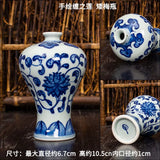 Hand-painted Blue and White Porcelain Bottle, Ceramic Ornament, Mini Vase, Appreciation Bottle, Gift