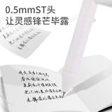 Deli 4pcs 0.5mm Black Ink Quick-drying Gel Pen School Student Office Stationery Supplies Signing Pen Office Pen