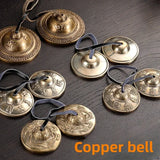 Nepal Handmade Copper Touch Bell Yoga Meditation Chime Touch Bells Copper Ring Sound Therapy Musical Percussion Instrument