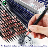 AOOKMIYA 12pcs Marie's Professional Pencil Set for Draw Sketch Layering & Shading ,Art Graphite Supplies for Adults Beginners & Artists