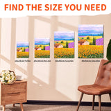 AOOKMIYA Canvas Panels for Painting 5pcs, 7x9/9x12/12x16/16x20in Blank White Boards for Acrylics,Oil,Gouache Tempera,for Hobbists,Adults