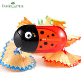 1Pc Faber Castell Double Hole Pencil Sharpener with Eraser Ladybug / Fish / Eagle Cute Stationery Back To School