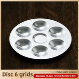 1 Pcs Metal Hand Drawn Watercolor Paint Tray 10 Hole Circular Painting Palette Aluminum Rectangular Palette Art Supplies