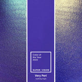 AOOKMIYA SUPER VISION NEW Pearlescent Layered Color Watercolor Paint 3-color Set Mica Periwinkle Blue Popular Color Artist Art Supplies