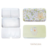 AOOKMIYA New Empty Watercolor Palette Tin Box Paint Storage Paint Tray Cartoon Rabbit Pattern Aquarela Paint Painting Art Supplies