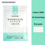 AOOKMIYA 100% Cotton Watercolor Paper 300g Cotton Pulp Fine/Medium Coarse Texture Medium White Acid-Free Watercolor Paper Art Supplies