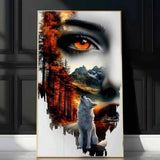 AOOKMIYA ART+ Creative Gifts Diamond Painting New 2025  Abstract Woman Face Animal Wolf Eagle Cross Stitch DIY 5D Diamond Mosaic Large Art Home Decoration