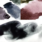 AOOKMIYA Kuretake Gansai Tambi Sumi Colors New Limited Smoky Grey 6 Colors Watercolor Paints Artist Drawing Aquarel Pigments Art Supplies